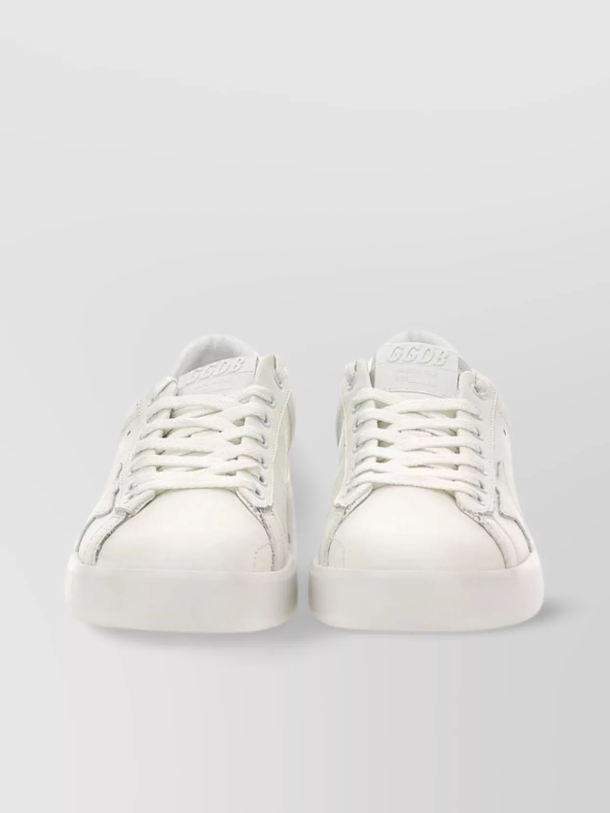 Shop Golden Goose High Sole Leather Sneakers With Reptile Tab