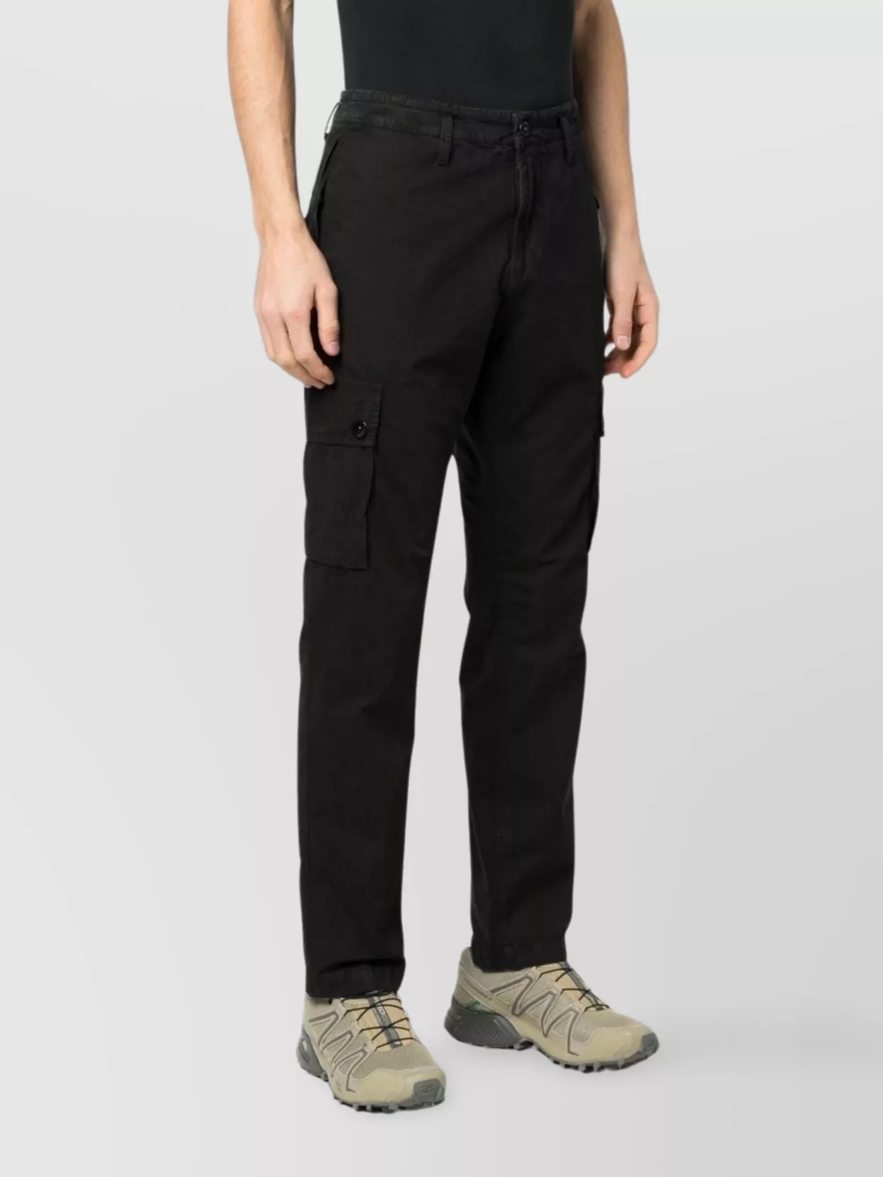 Stone Island Cargo Trousers In Organic Cotton