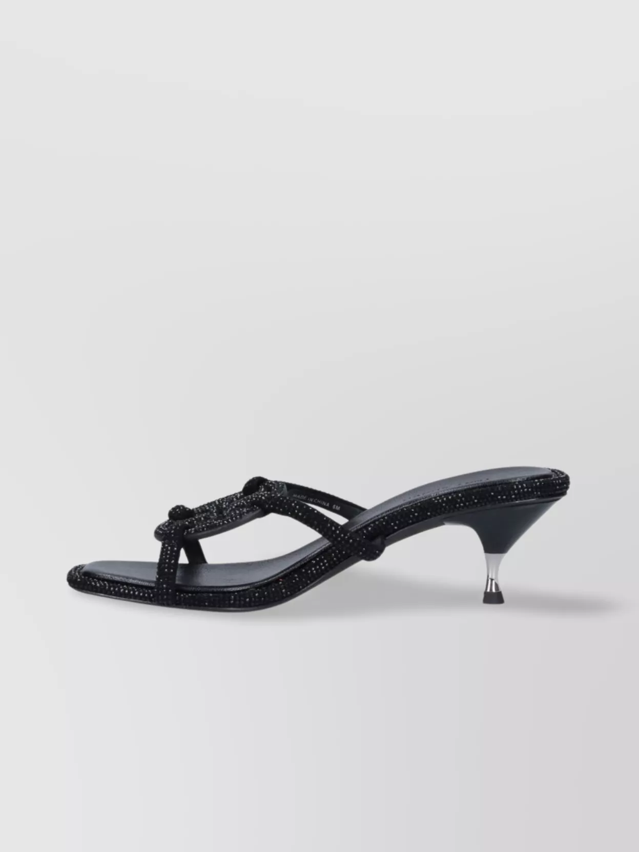 Shop Tory Burch Sandals Heeled Embellished Straps In Black