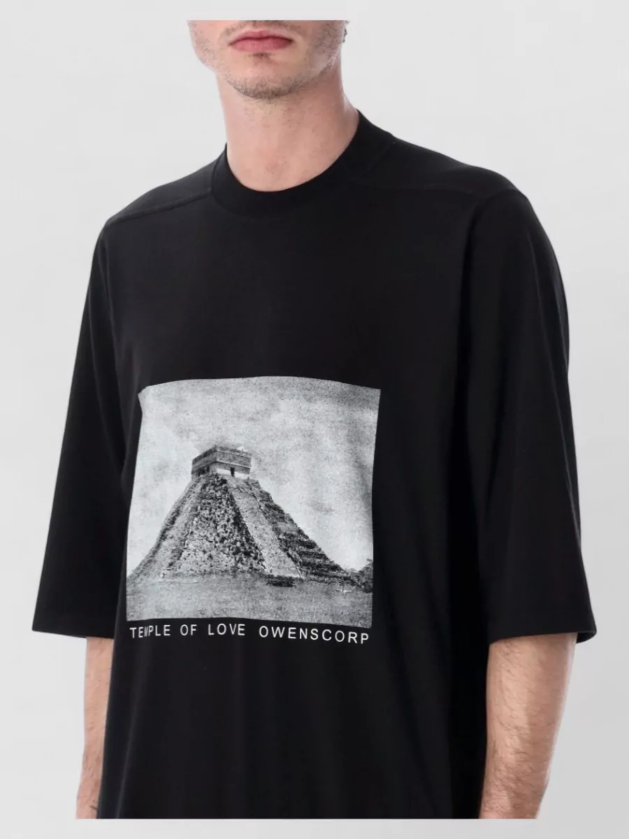 Rick Owens Drkshdw Jumbo Short Sleeve Oversized Cotton T Shirt