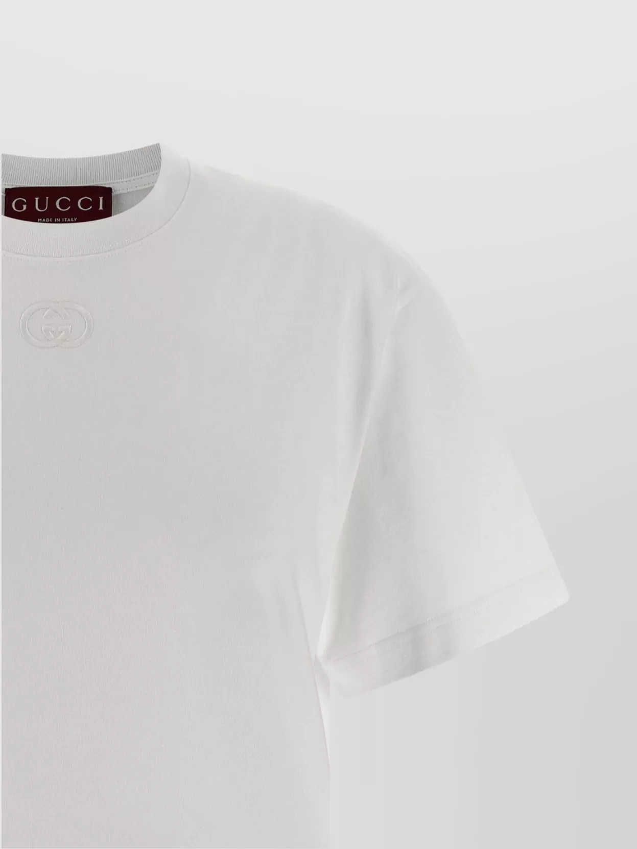 Gucci Gg Logo Crew Neck Short Sleeve T-Shirt