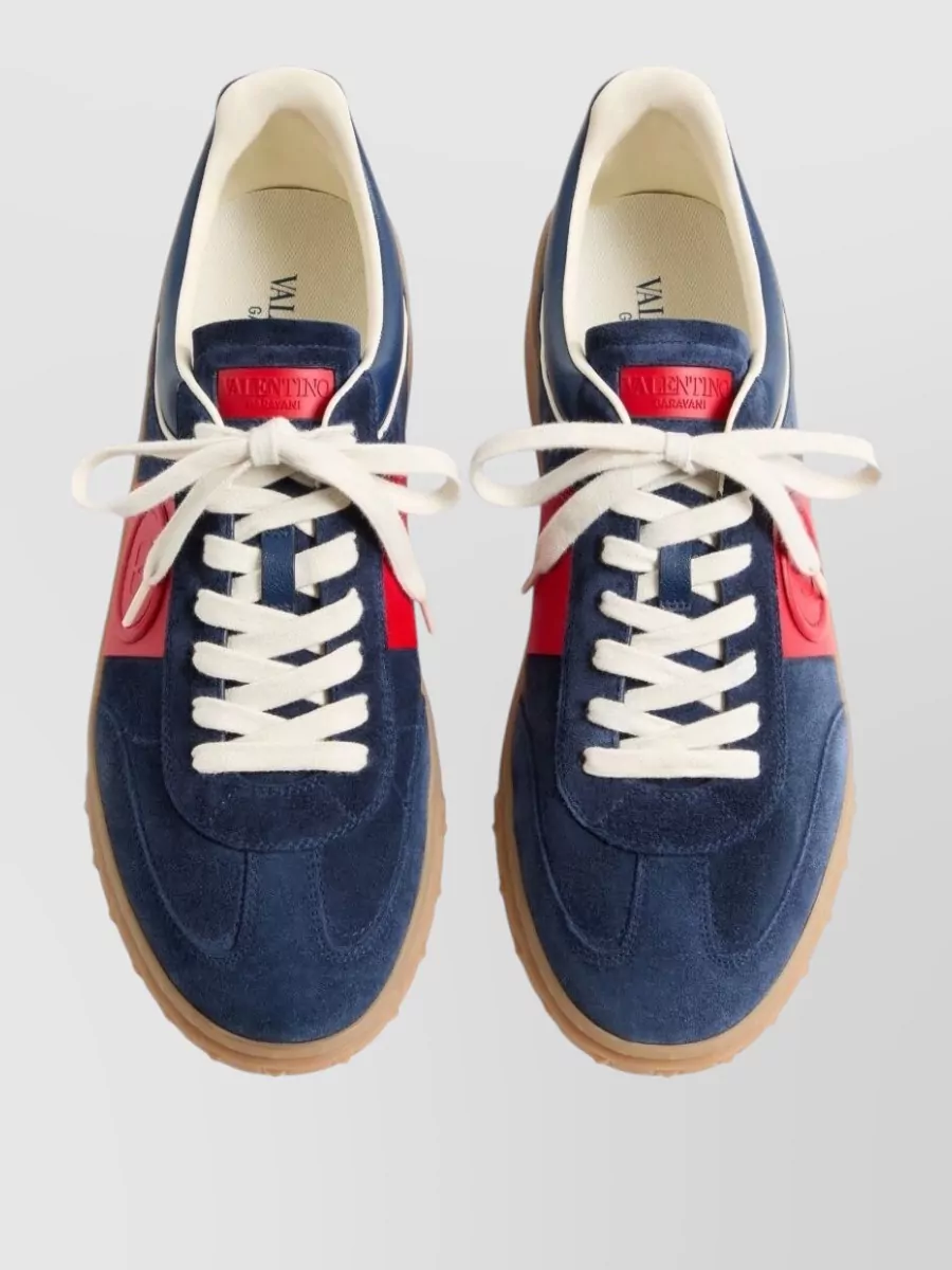 Valentino Garavani Suede Leather Low-Top Sneakers
