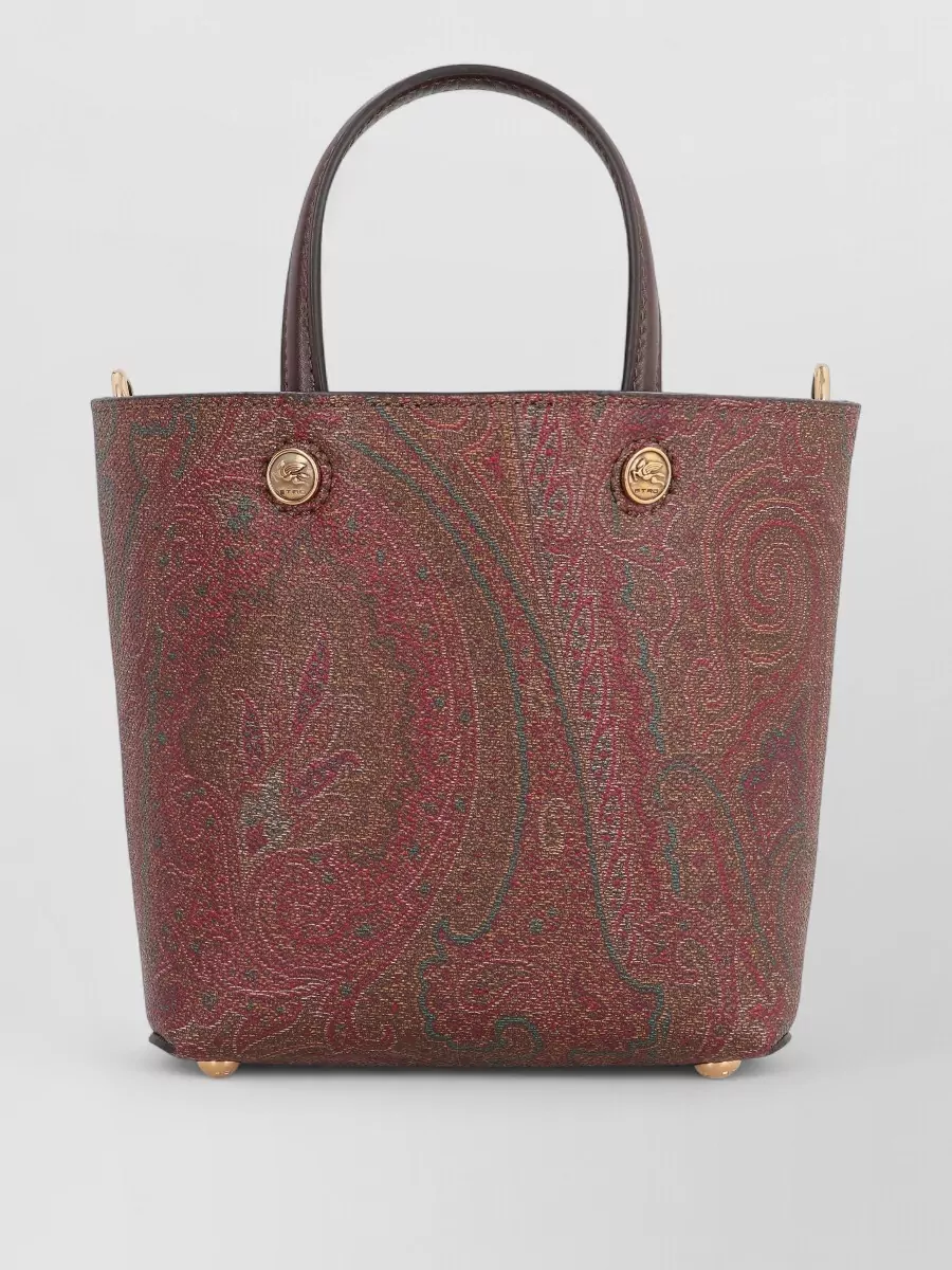 Etro Essential Mini Jacquard Bucket Bag