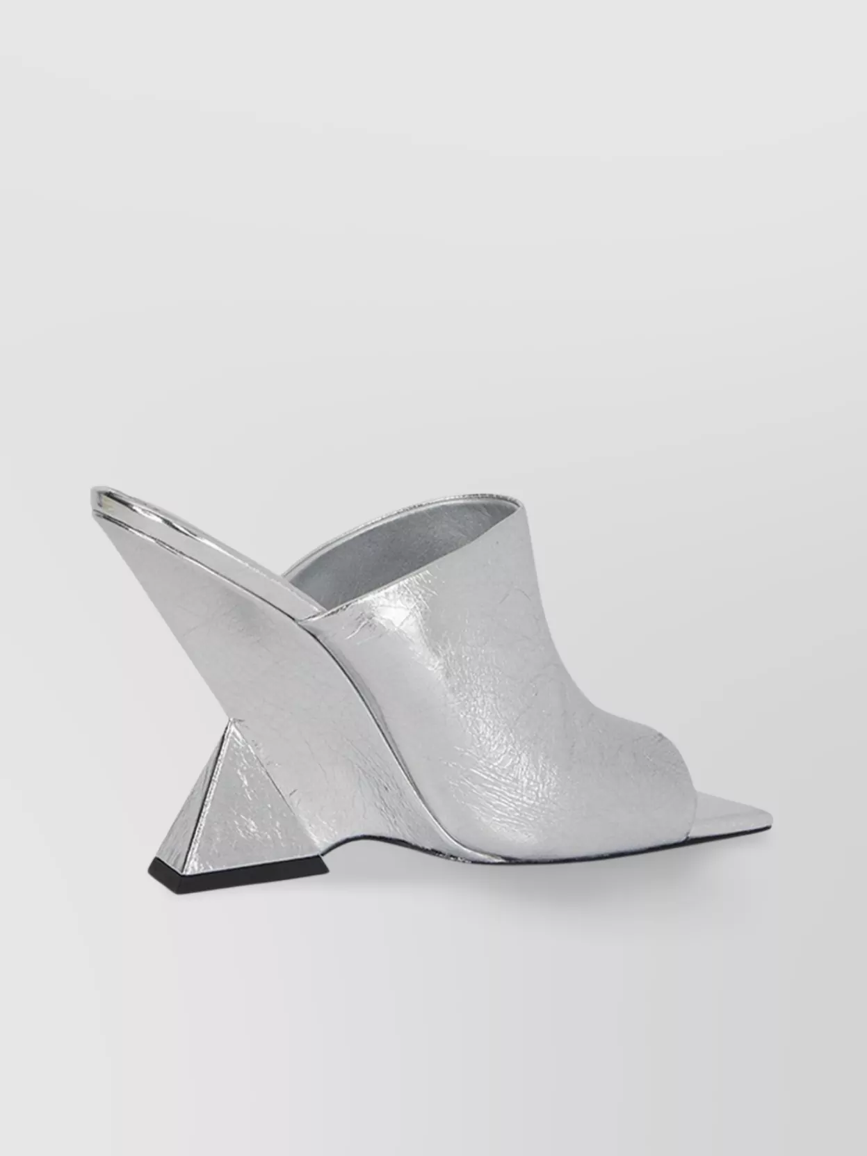 Attico Cheope 105mm Laminated Leather Mules