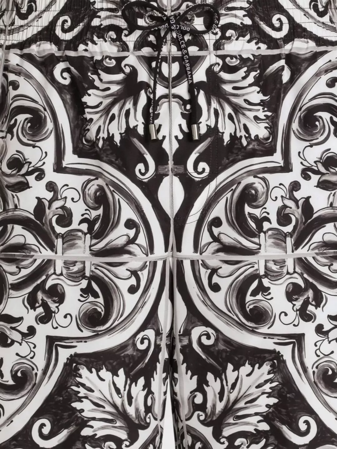 Dolce&Gabbana Printed Bermuda Style Shorts With Elastic Waist