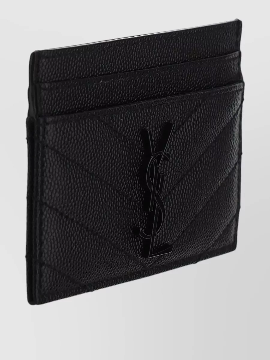 Saint Laurent Leather Card Holder