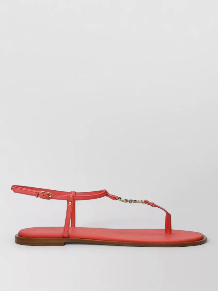 Christian Dior Leather T-Strap Sandals