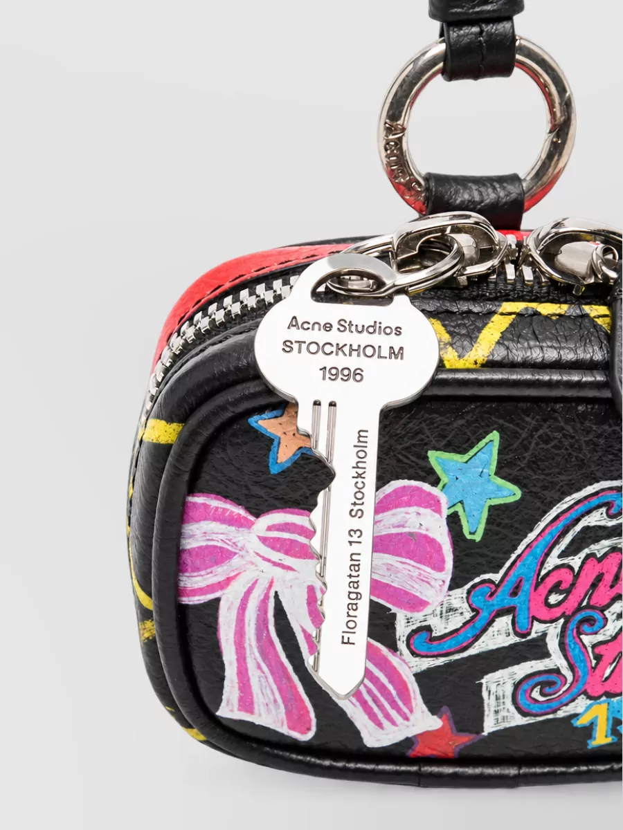 Acne Studios Leather Graphic Print Mini Bag