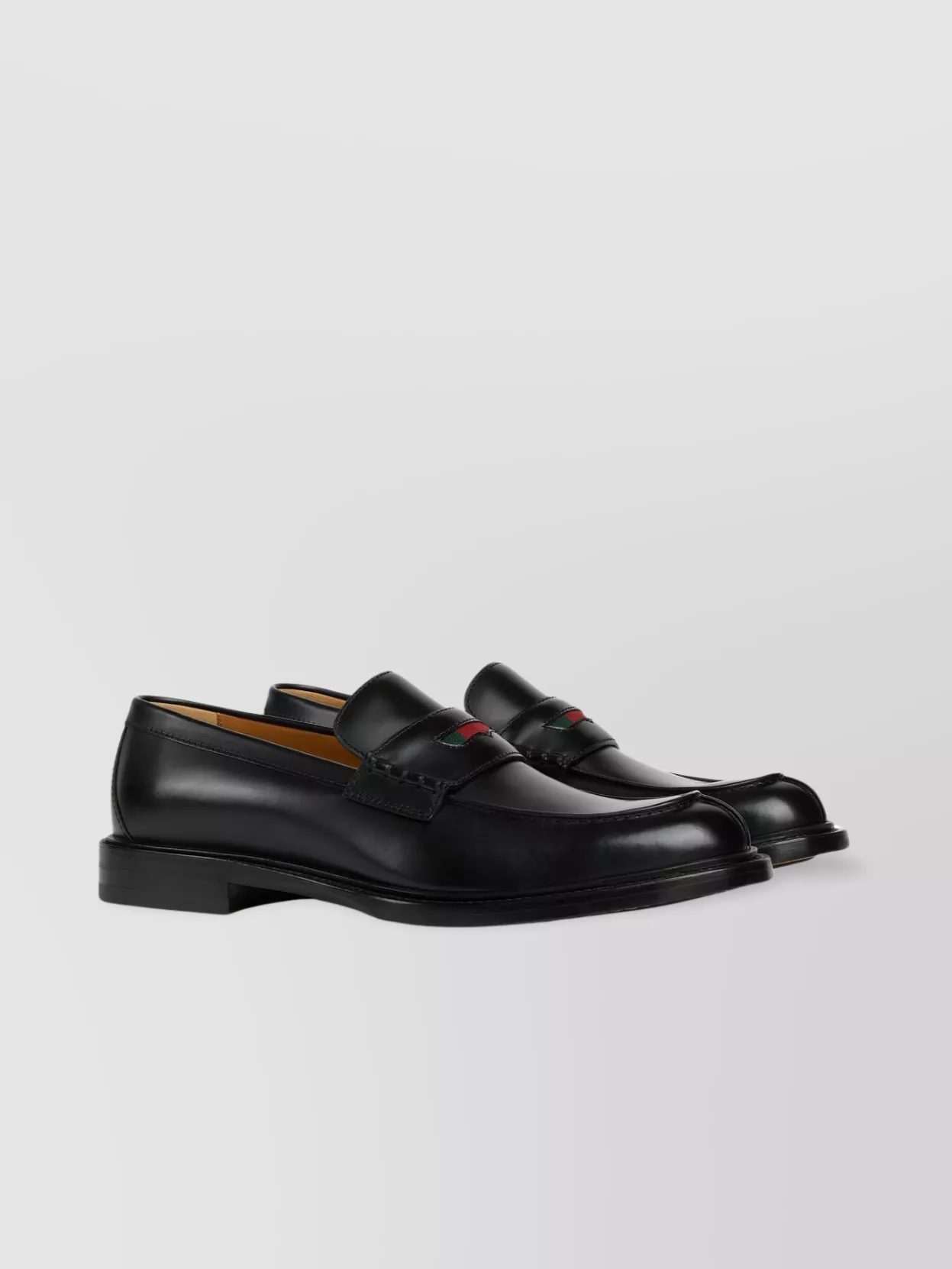 Gucci Loafer With Leather And Rubber Sole