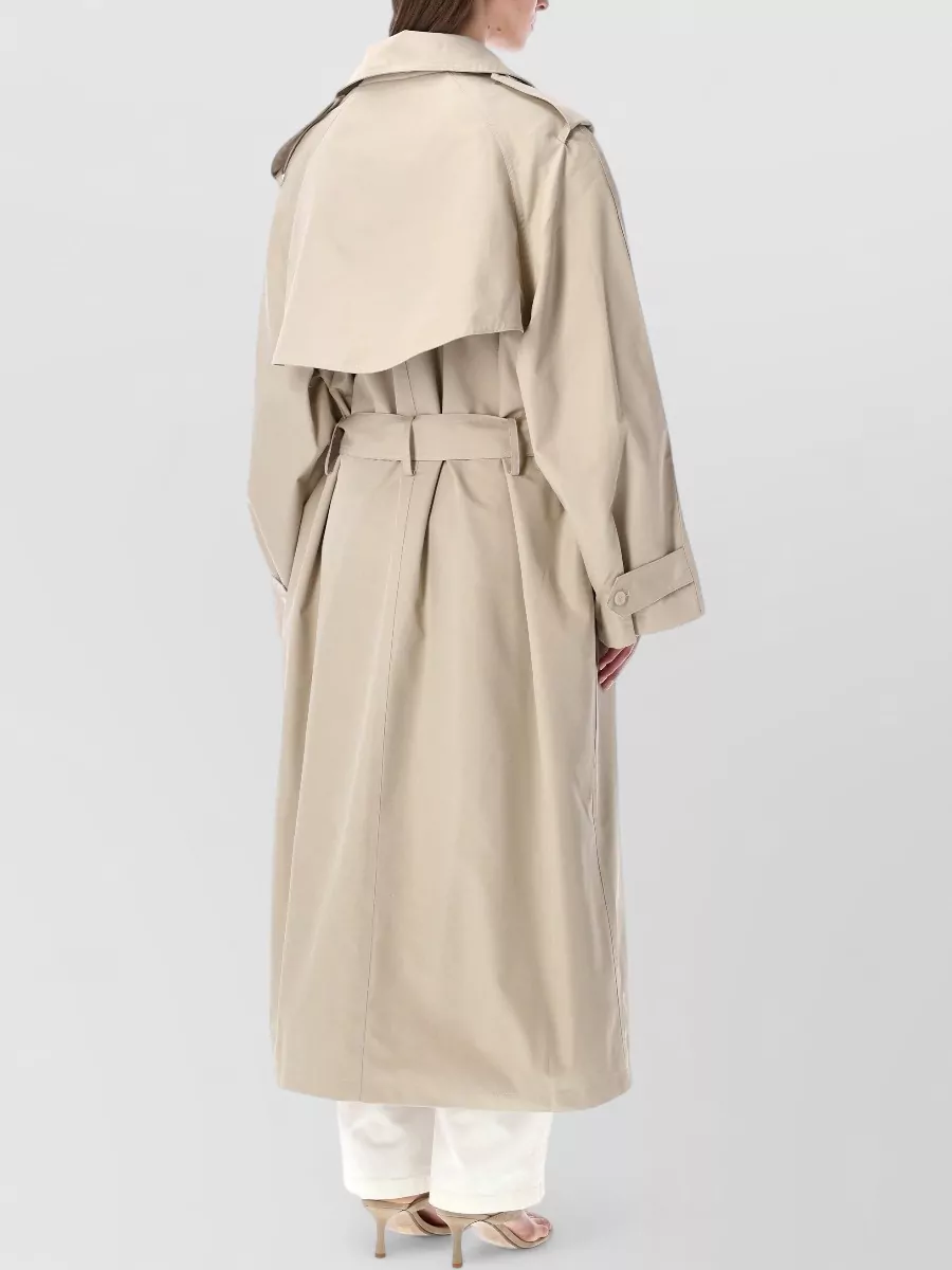 The Frankie Shop Cotton Oversized Trench Coat