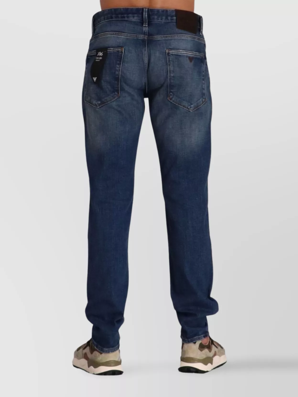 Emporio Armani Cotton Blend Slim Fit Jeans