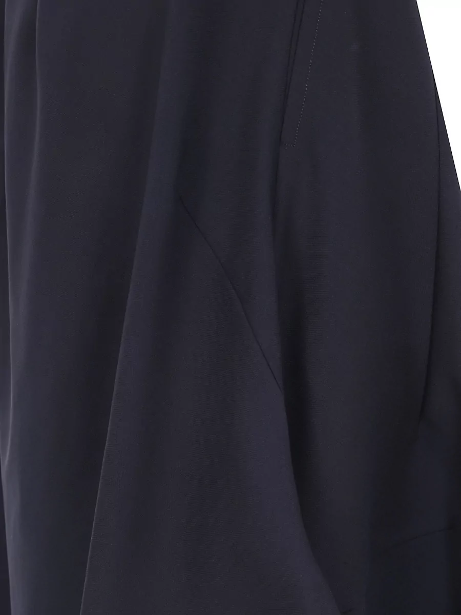 Comme Des Garçons Wool Asymmetric Midi A-Line Skirt