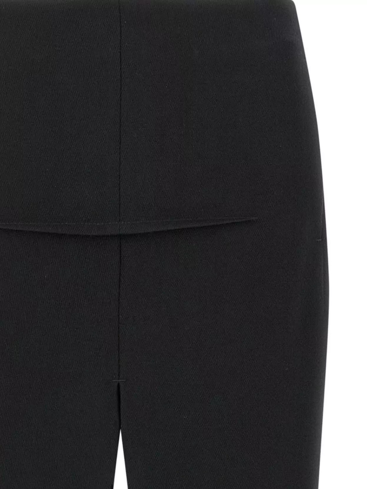 Rick Owens Concordians Sliced Wool Twill Skirt In Black