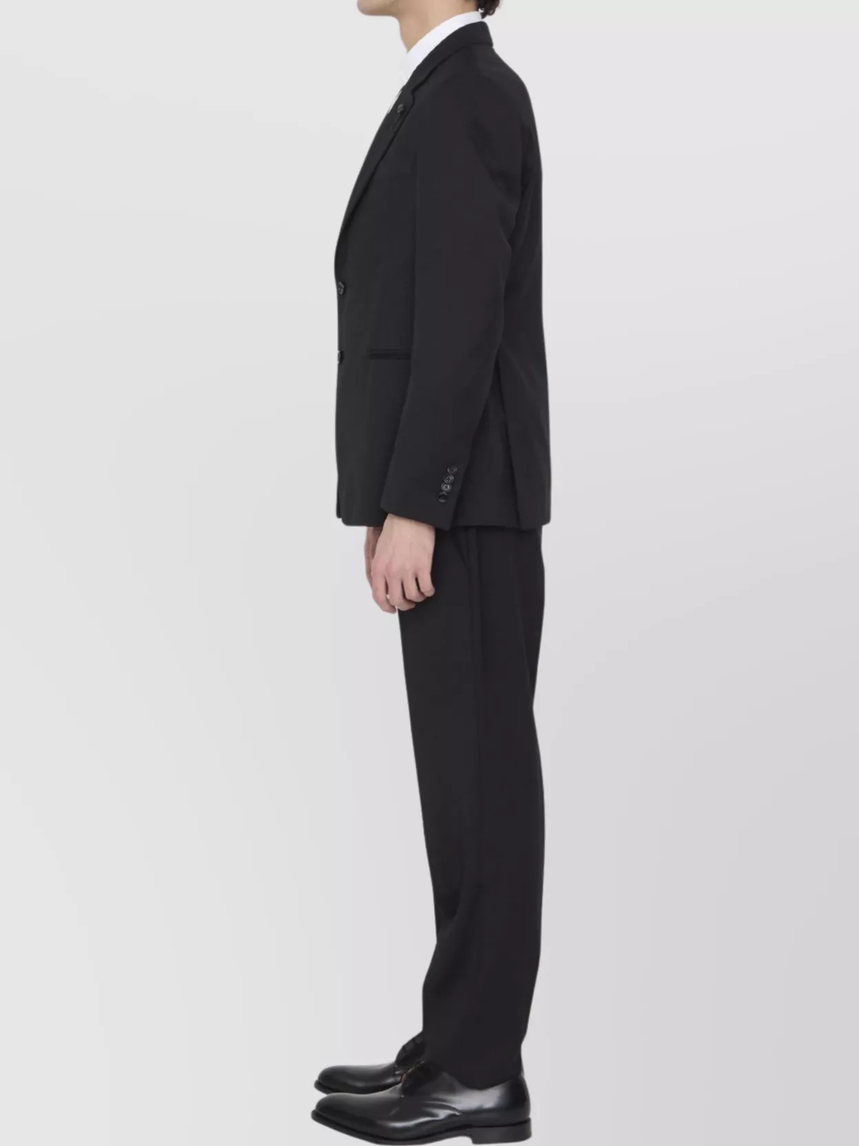 Lardini Wool Suit With Straight-Leg Trousers