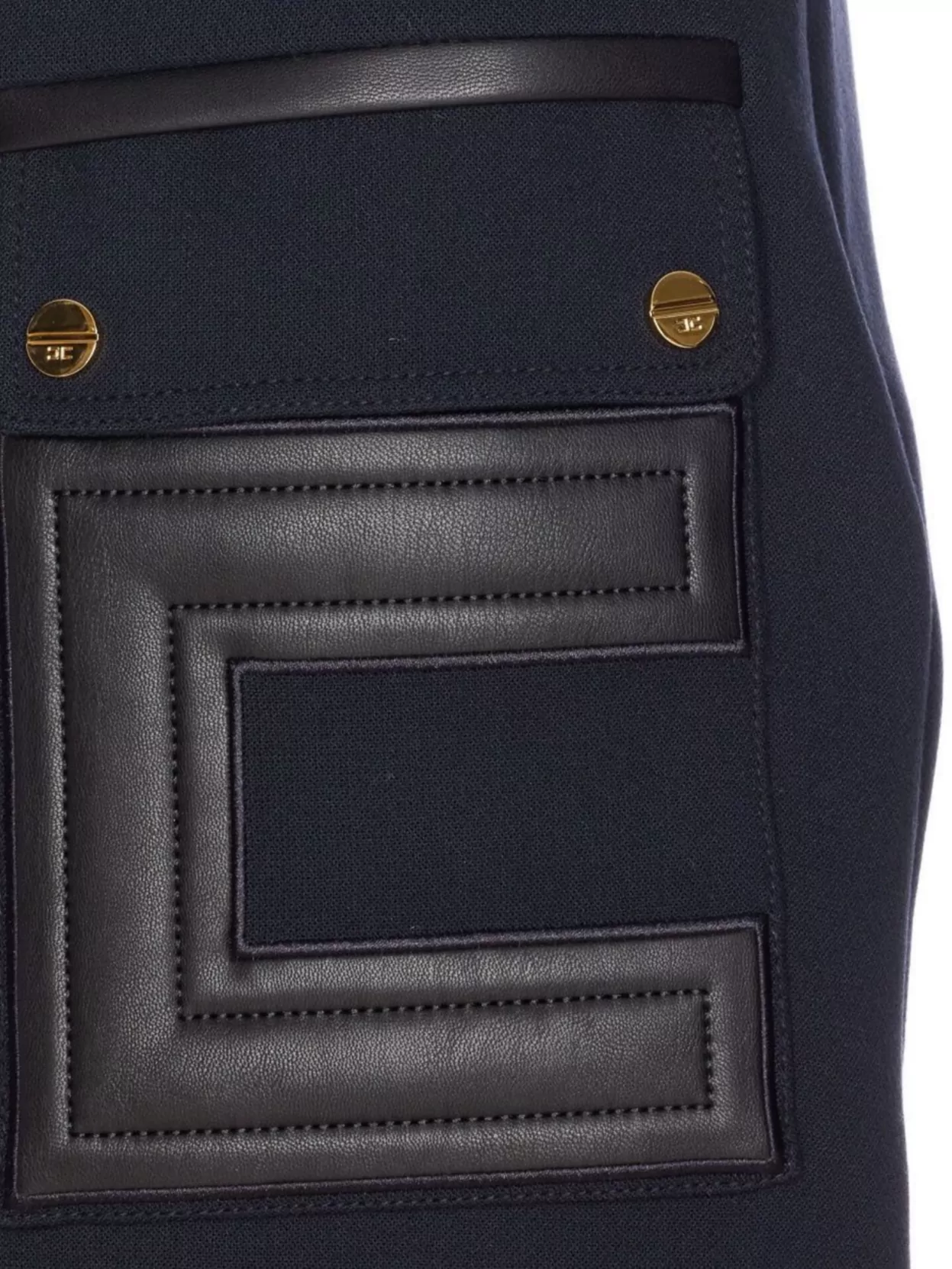 Elisabetta Franchi High-waisted Skirt Logo Buttons