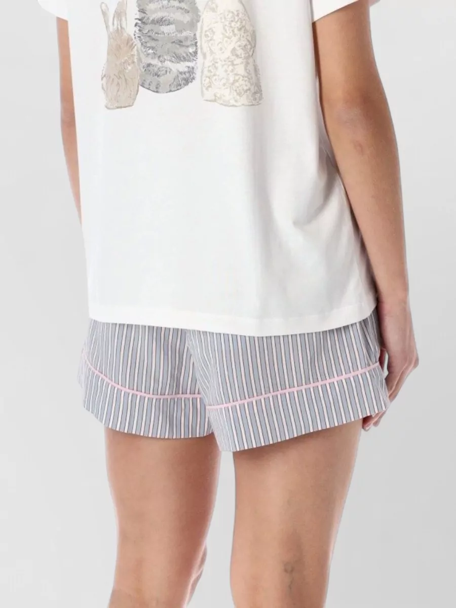 Ganni Cotton Logo Print T-Shirt