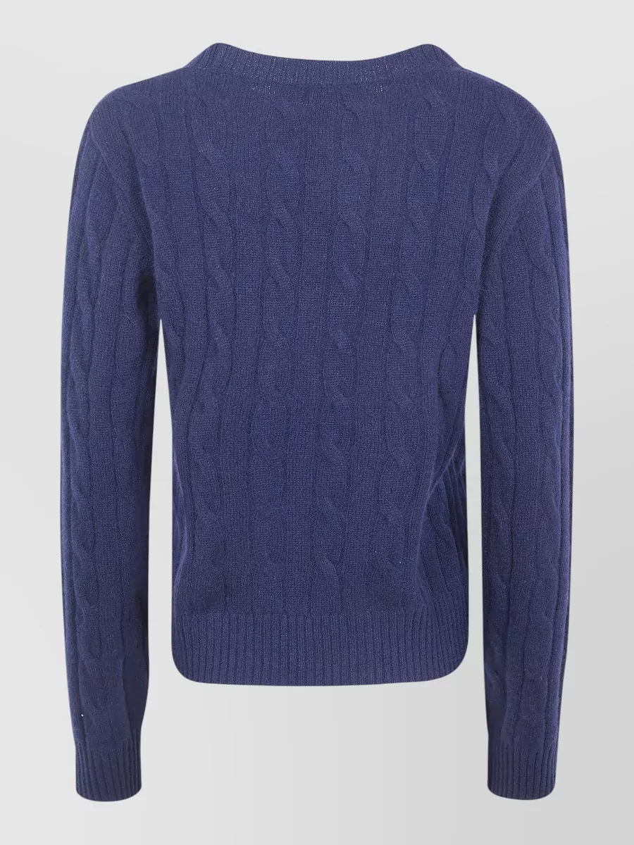 Sporty & Rich Cable-Knit Cashmere Sweater