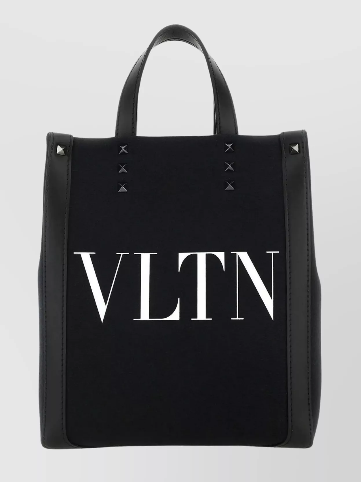 Shop Valentino Mini Vltn Ecolab Tote Bag With Leather Strap