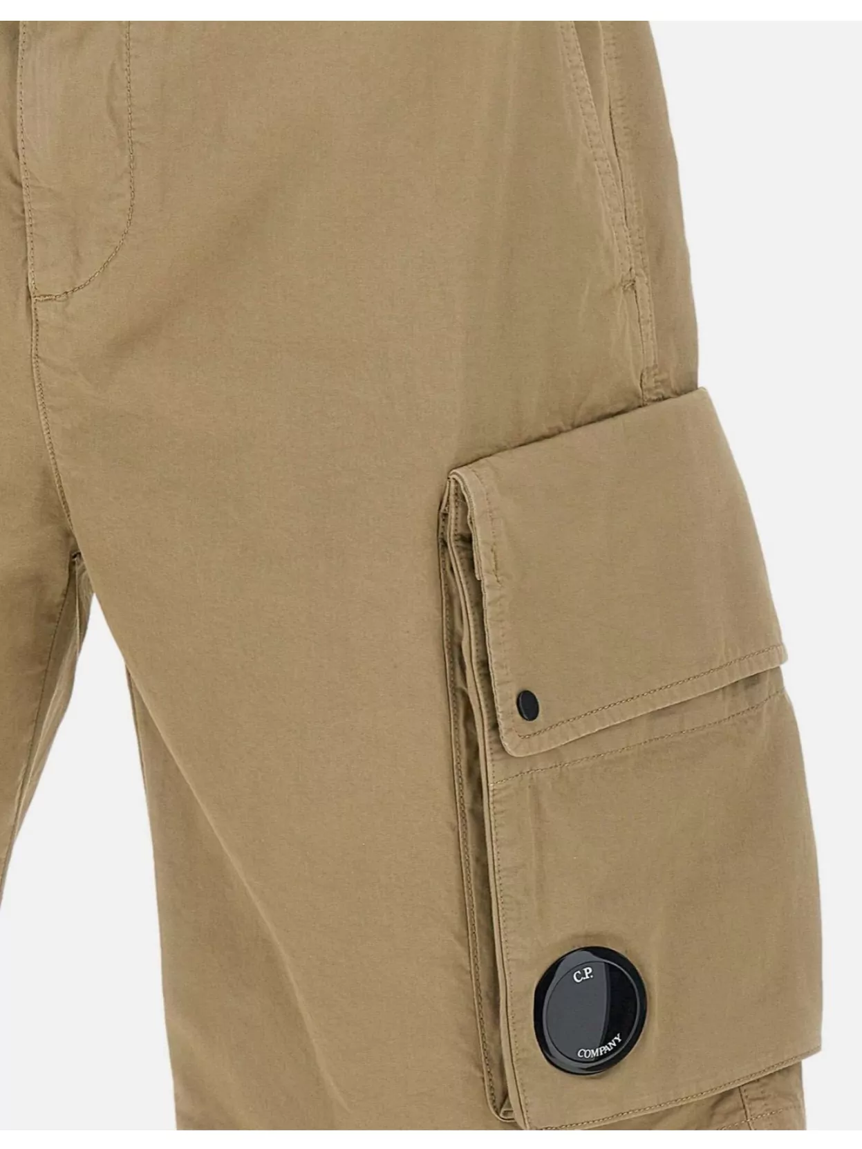 C.p. Company Cotton Gabardine Cargo Shorts