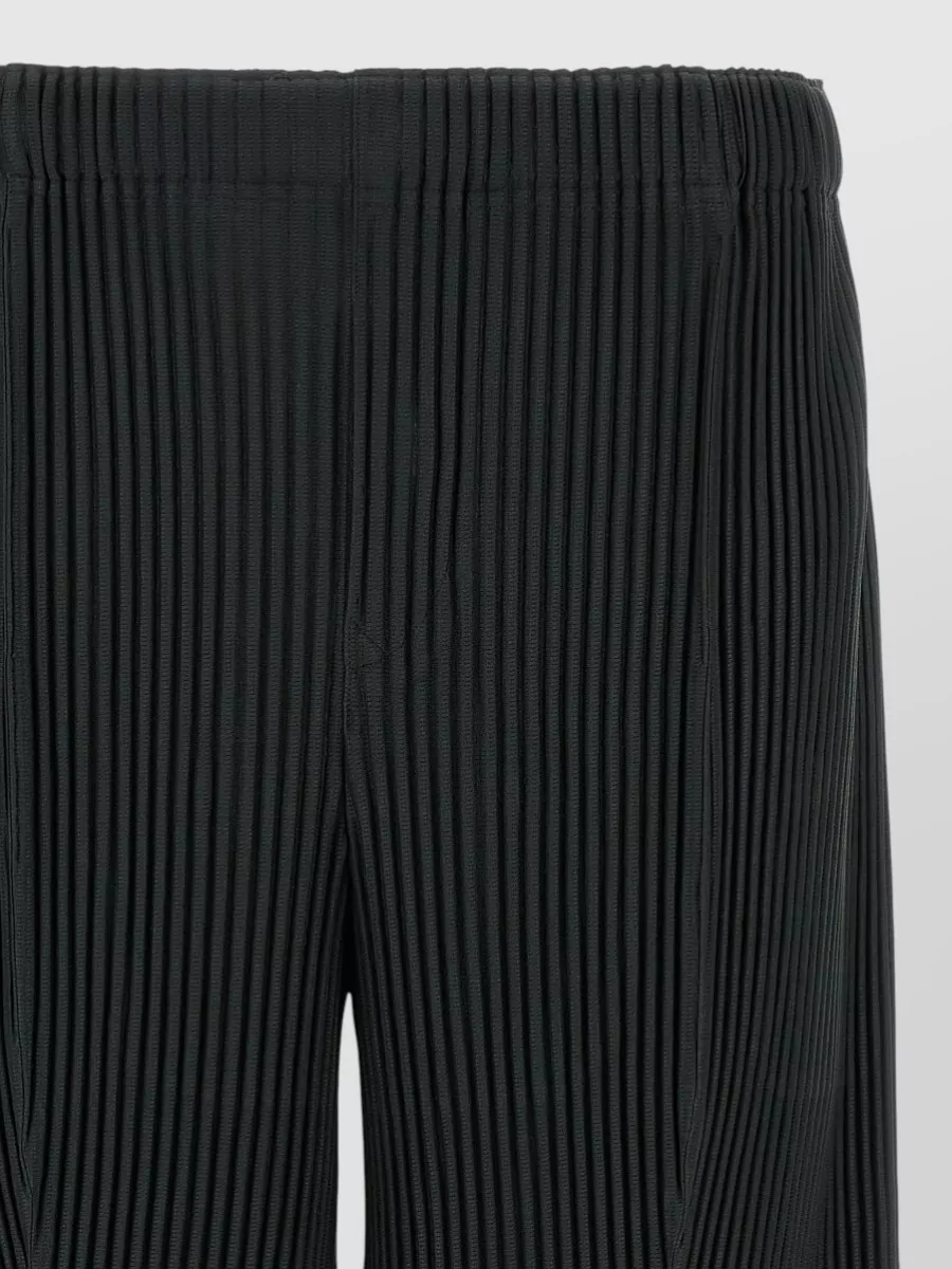 Homme Plisse Issey Miyake Pleated Wide-Leg Knee-Length Cropped Trousers
