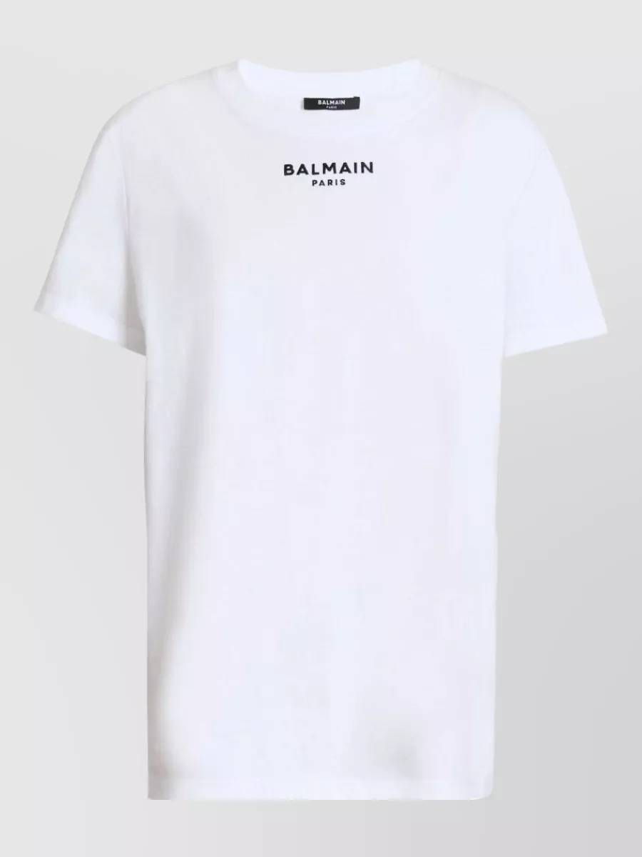 Balmain cotton logo-embroidered t-shirt