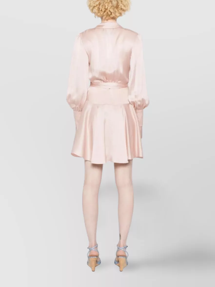 Zimmermann Silk Mini Wrap Dress