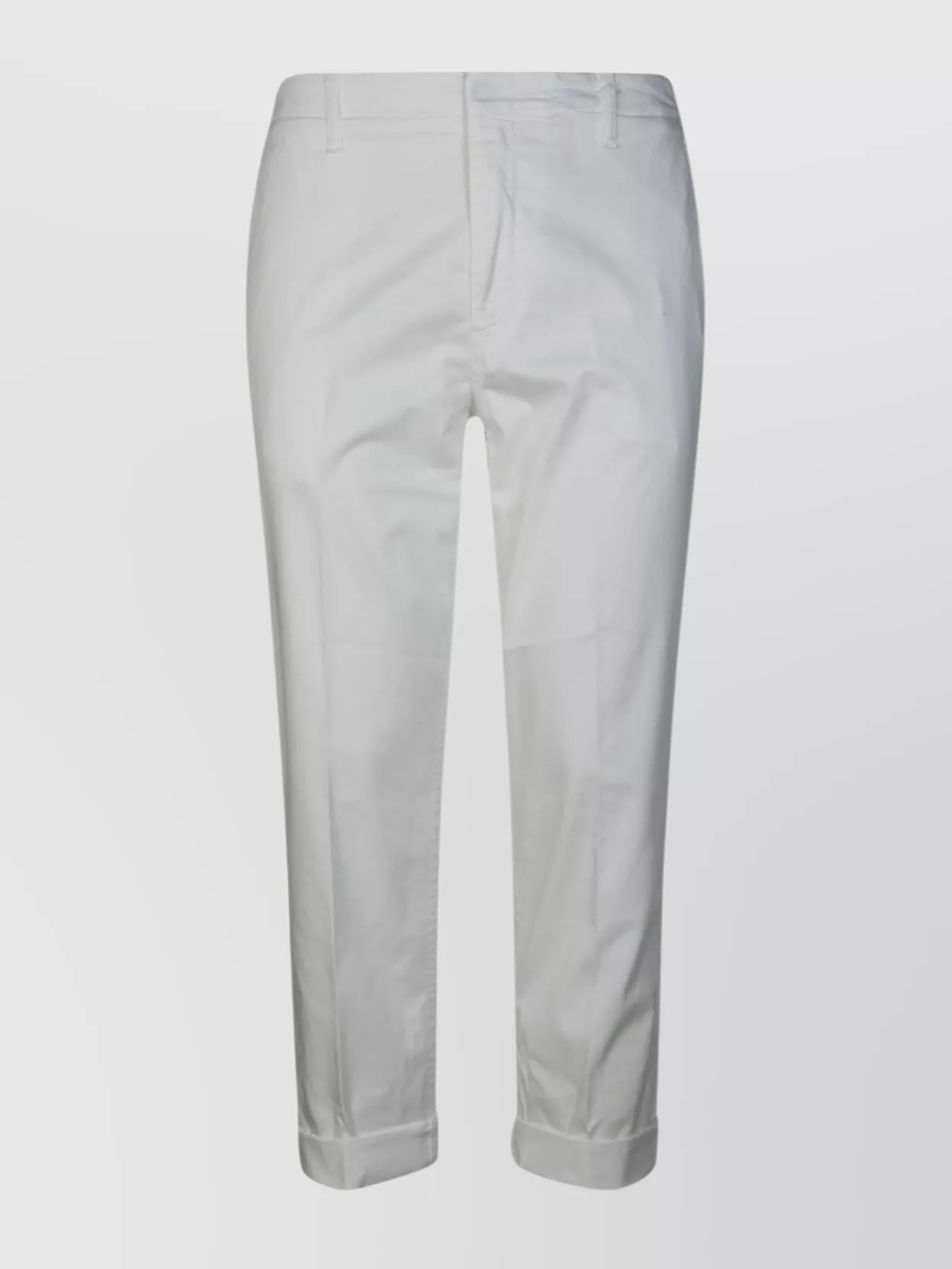 Dondup Zyan Trousers Back Pockets In White