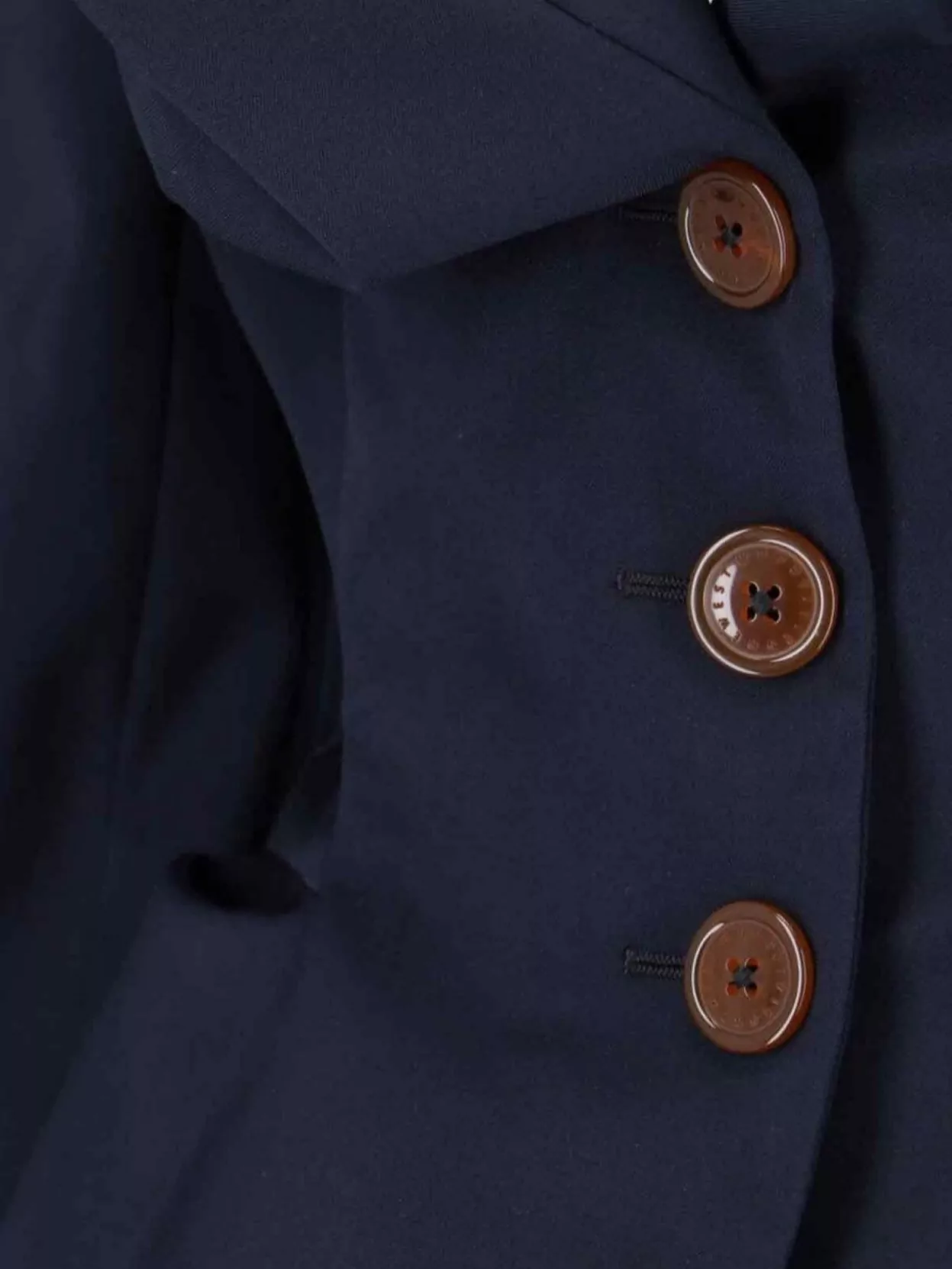 Vivienne Westwood Tailored Jacket With Buttoned Back Vent In Blue