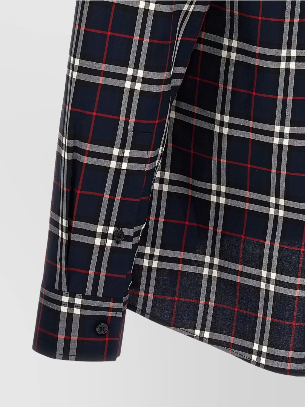 Burberry Plaid Check Shirt With Chest Pocket