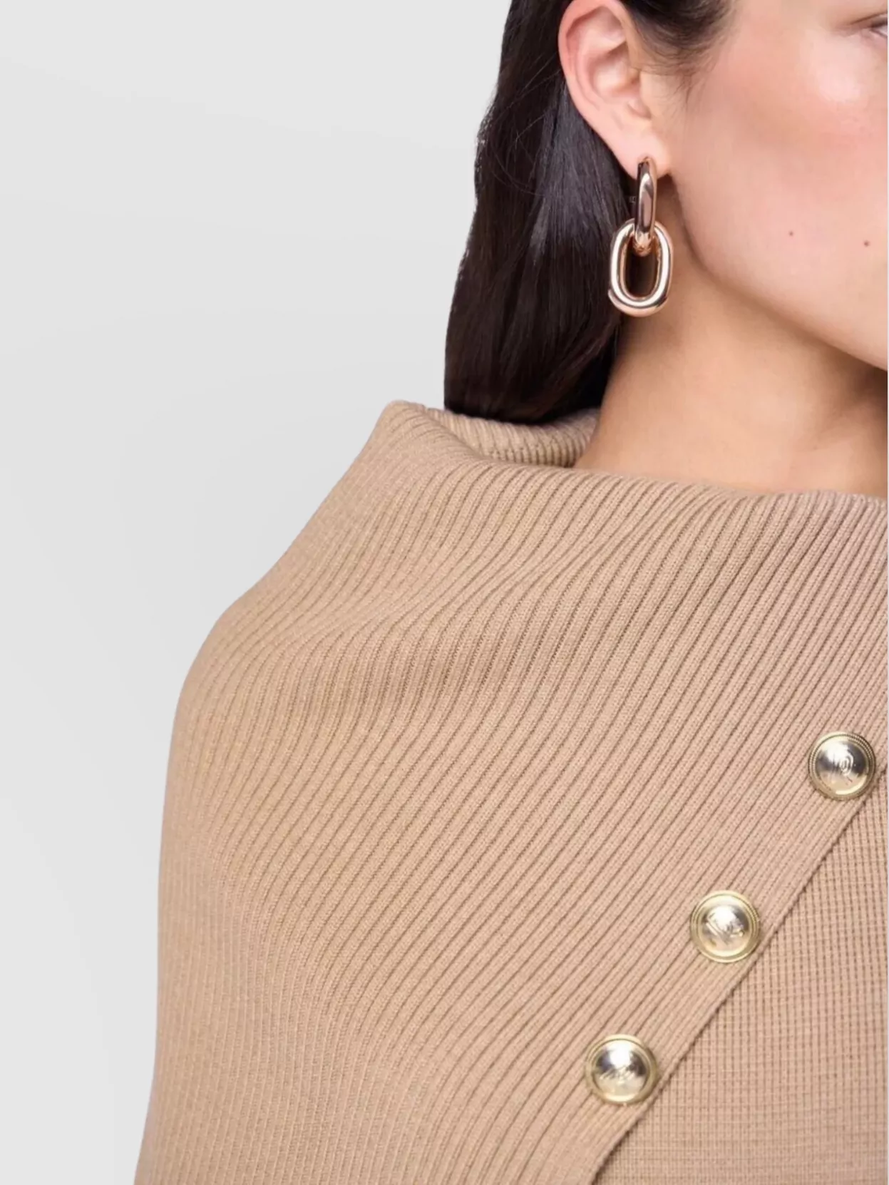 Paco Rabanne High Neck Knit Sweater