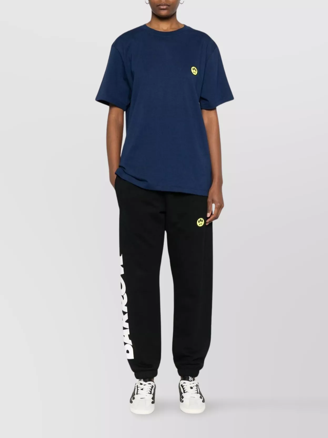 Barrow Smile Graphic Unisex T-Shirt With Iridescent Detail