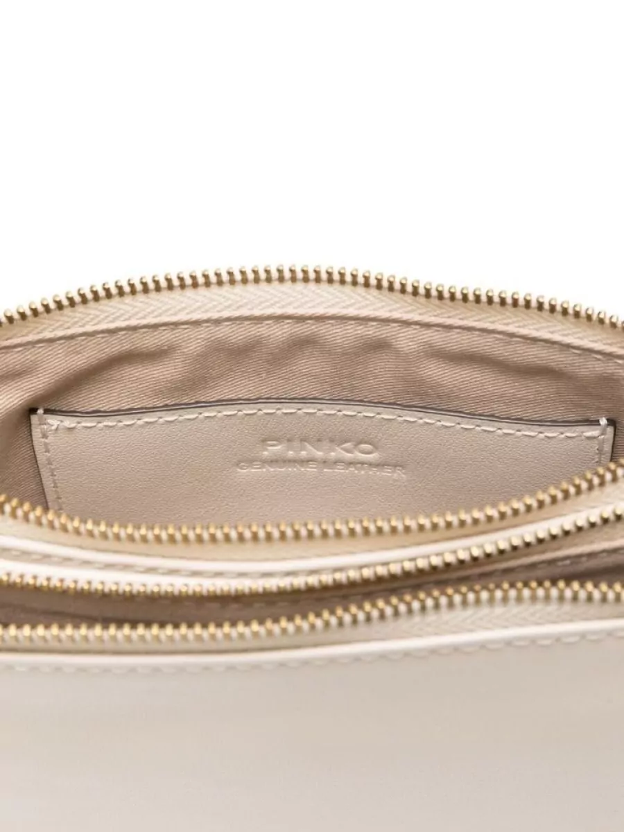 Pinko Love Bag Leather Clutch Bag
