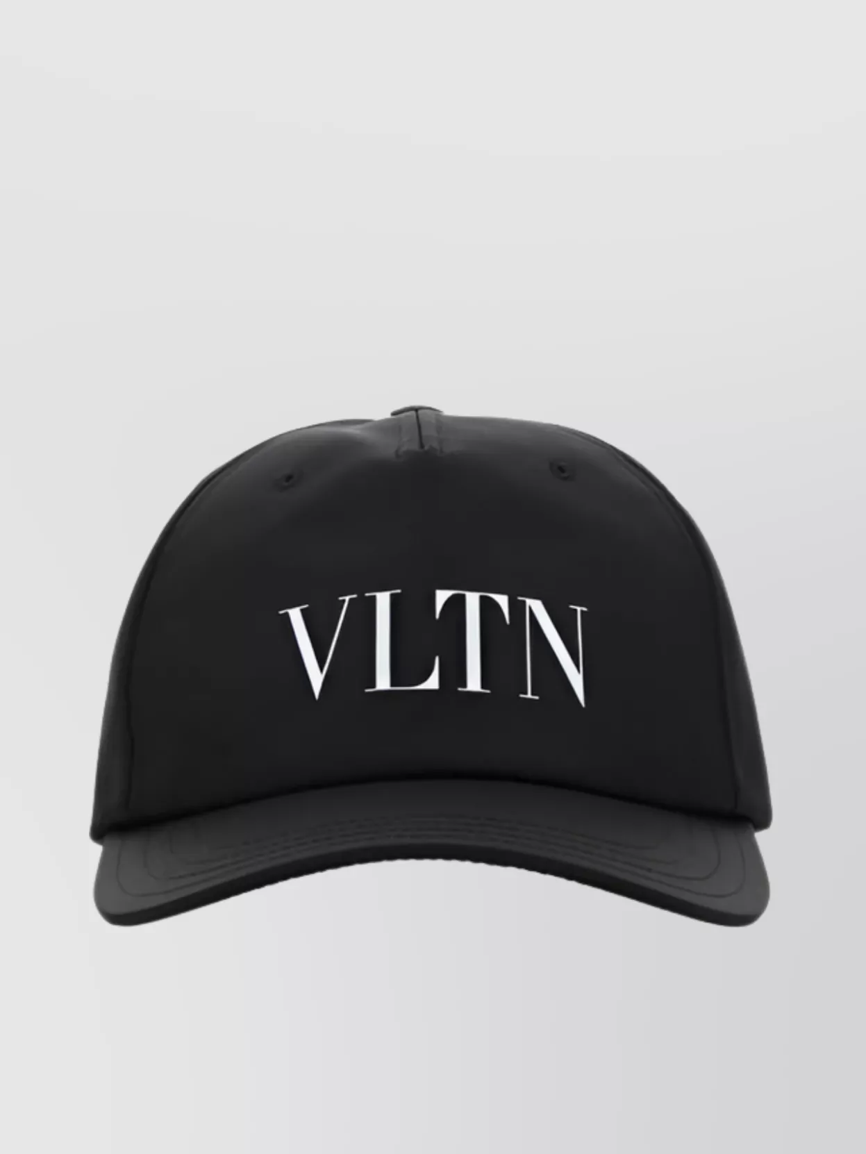 Shop Valentino Elegantly Curved Brim Hat In Black