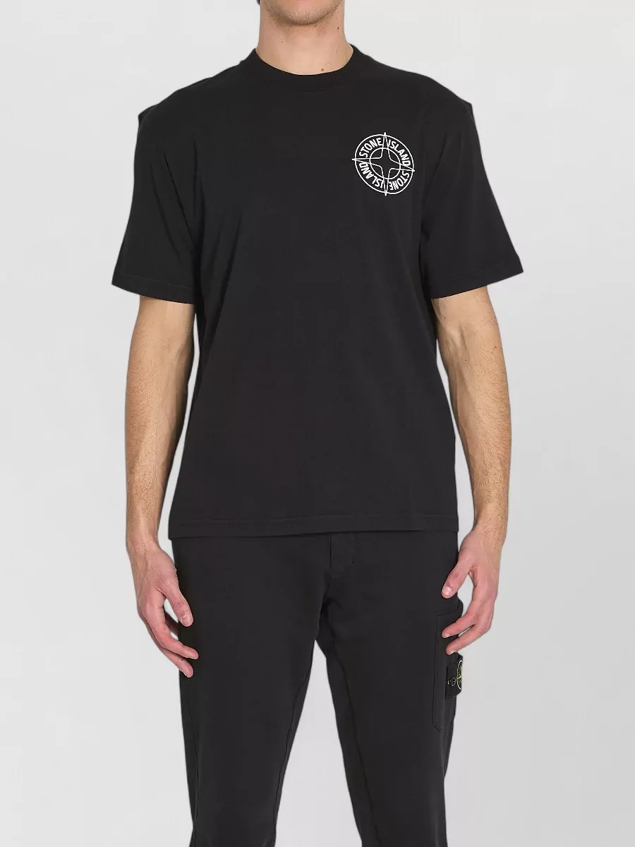 Stone Island Cotton Regular-Fit Printed T-Shirt
