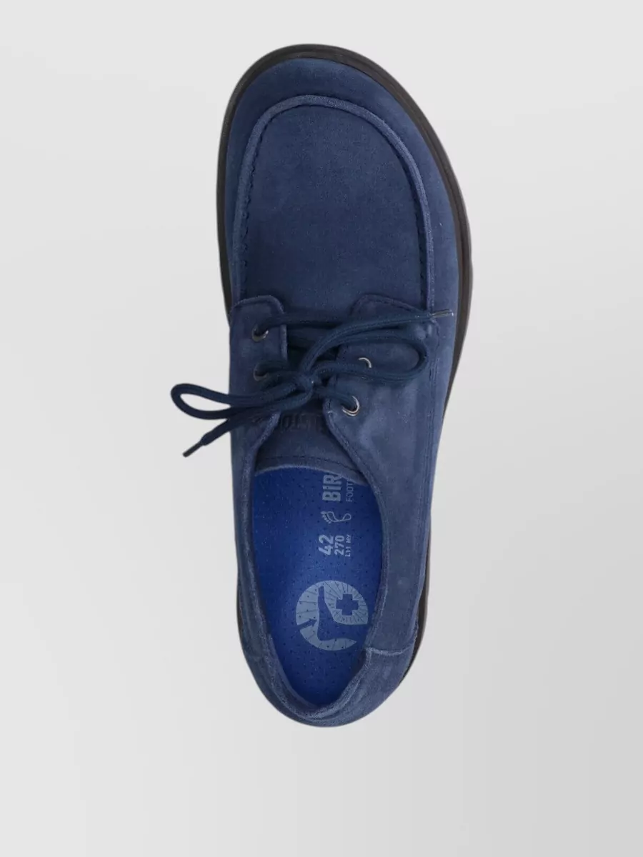 Birkenstock Lace Up Shoes Round Toe Rubber Sole