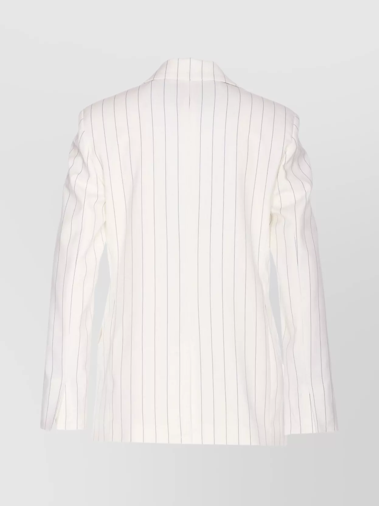 LIU •JO BUTTON DETAILING STRIPED PATTERN BLAZER