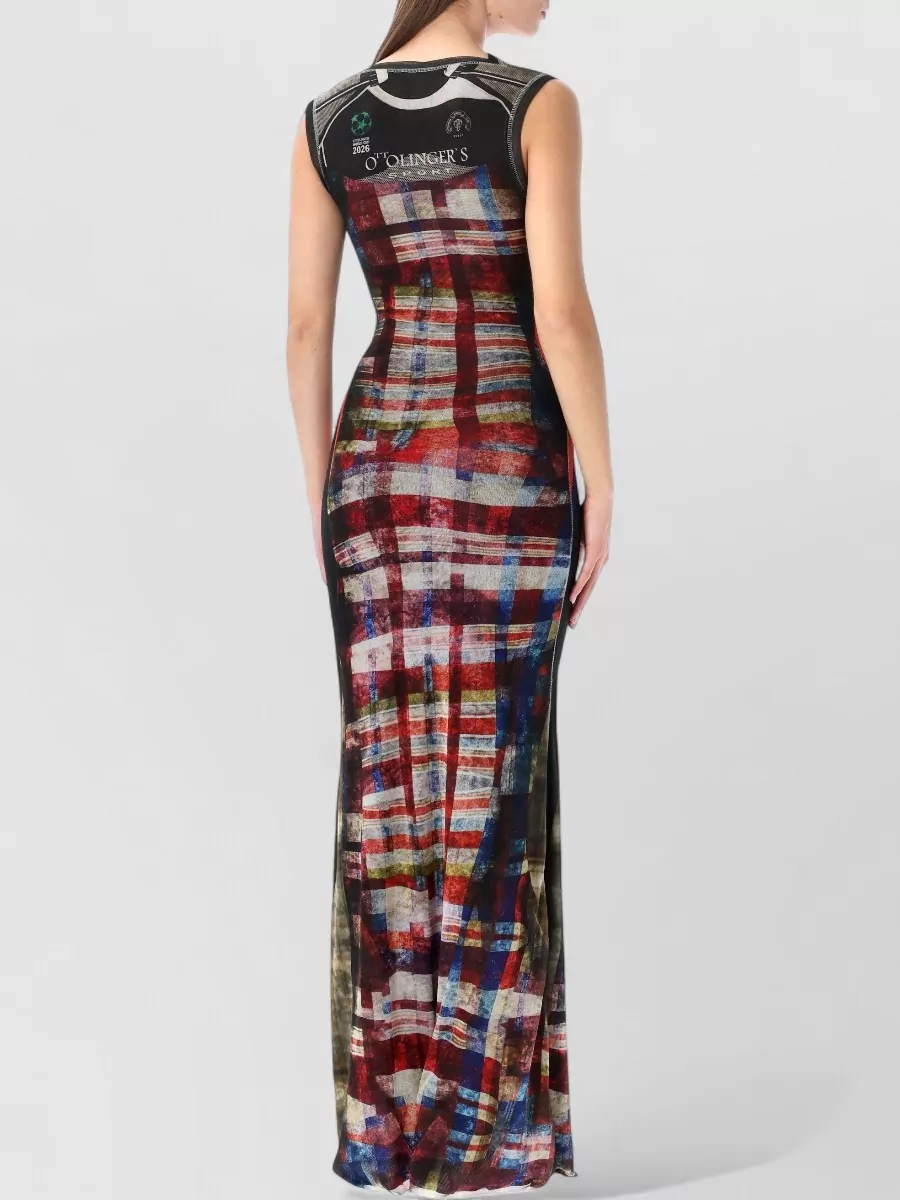 Ottolinger Printed Mesh Maxi Dress