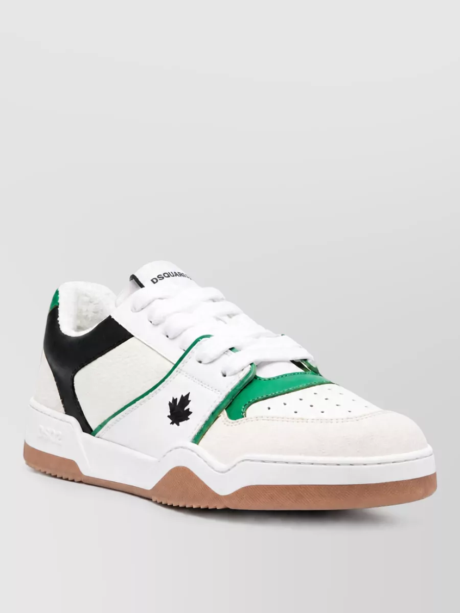 Dsquared2 leather low-top sneakers