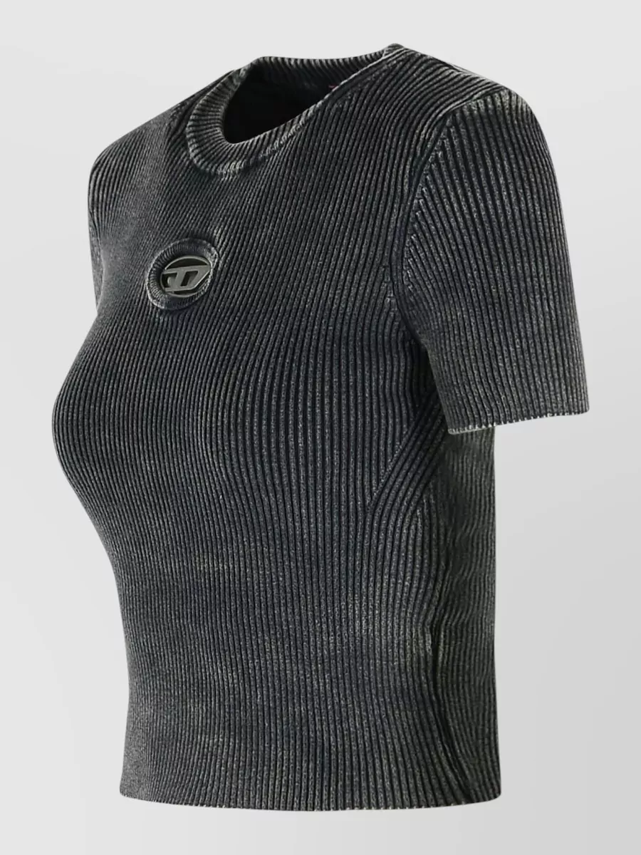 Diesel M Anchor Cotton Crew Neck T Shirt