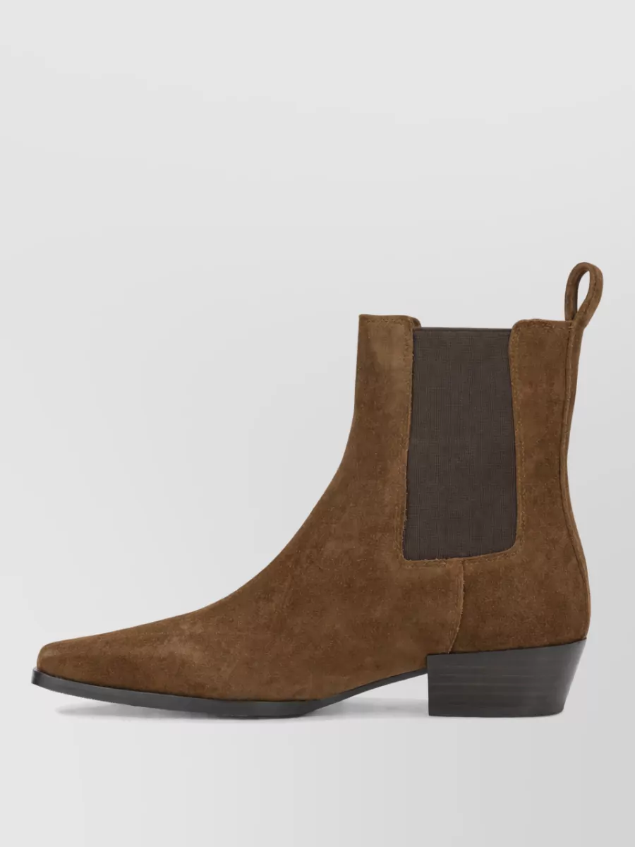 Strategia Suede Leather Ankle Boots