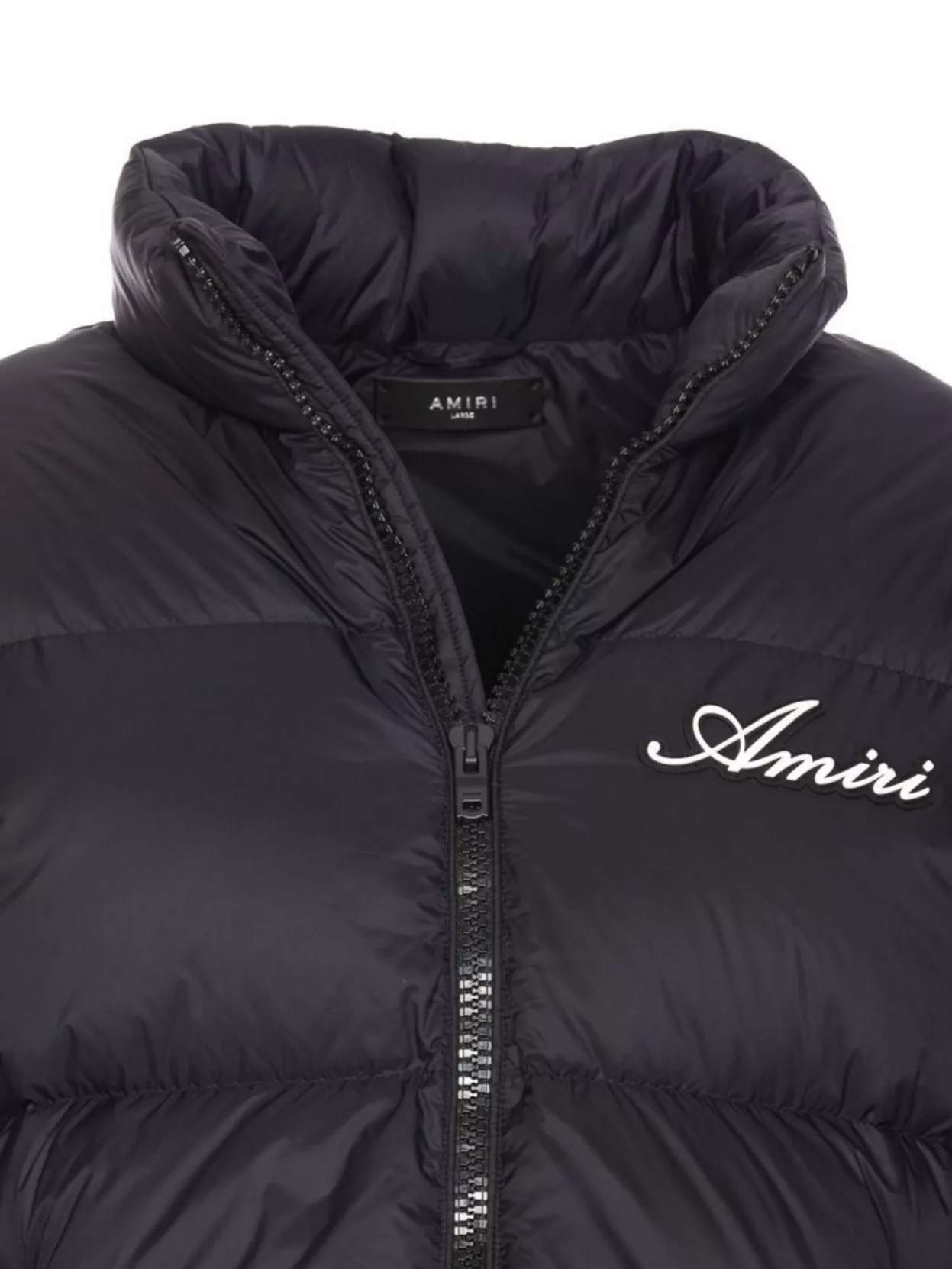 Amiri High Neck Puffer Jacket With Skull Detail