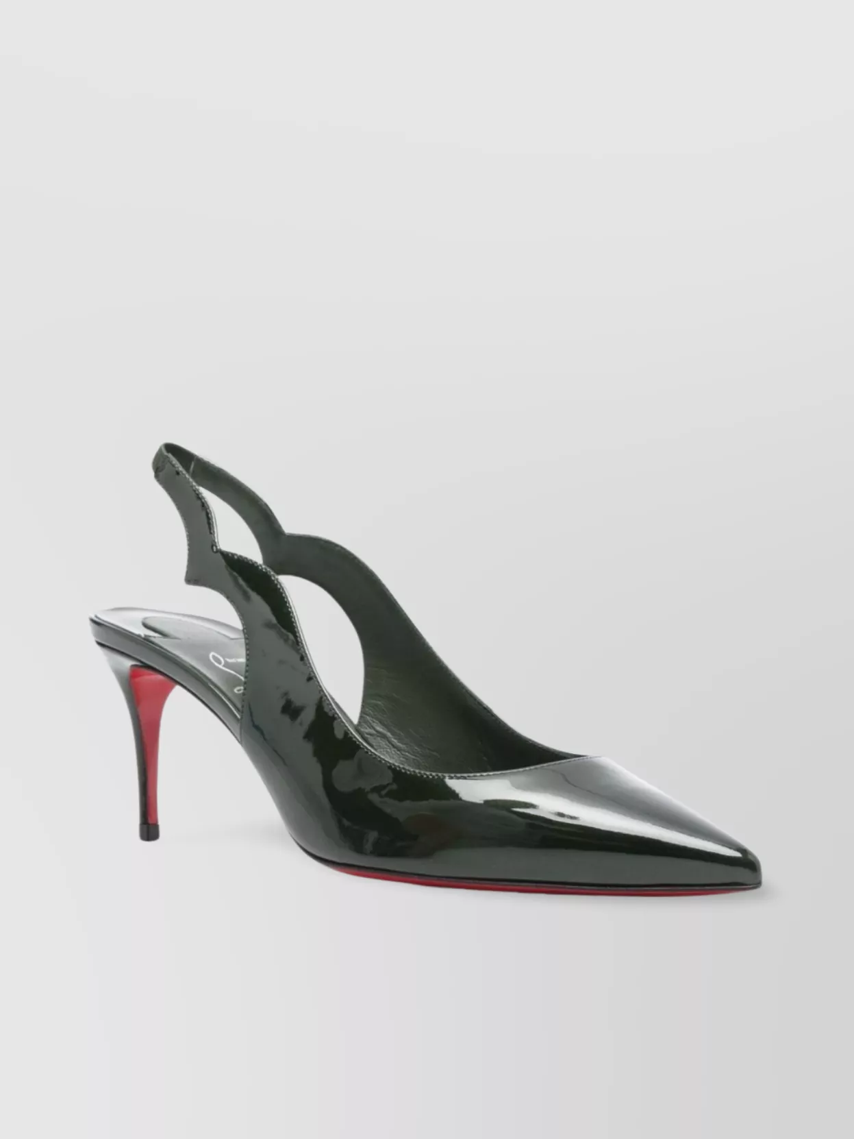 Christian Louboutin Mid Heel Pumps In Calf Leather