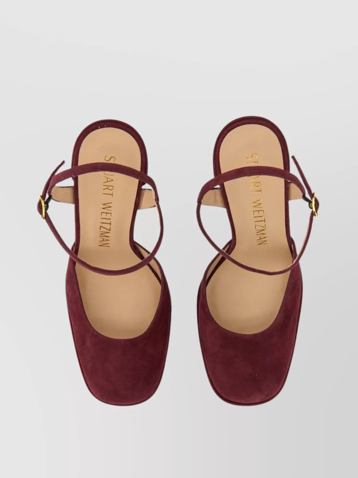 Stuart Weitzman Suede Square Toe Platform Pumps