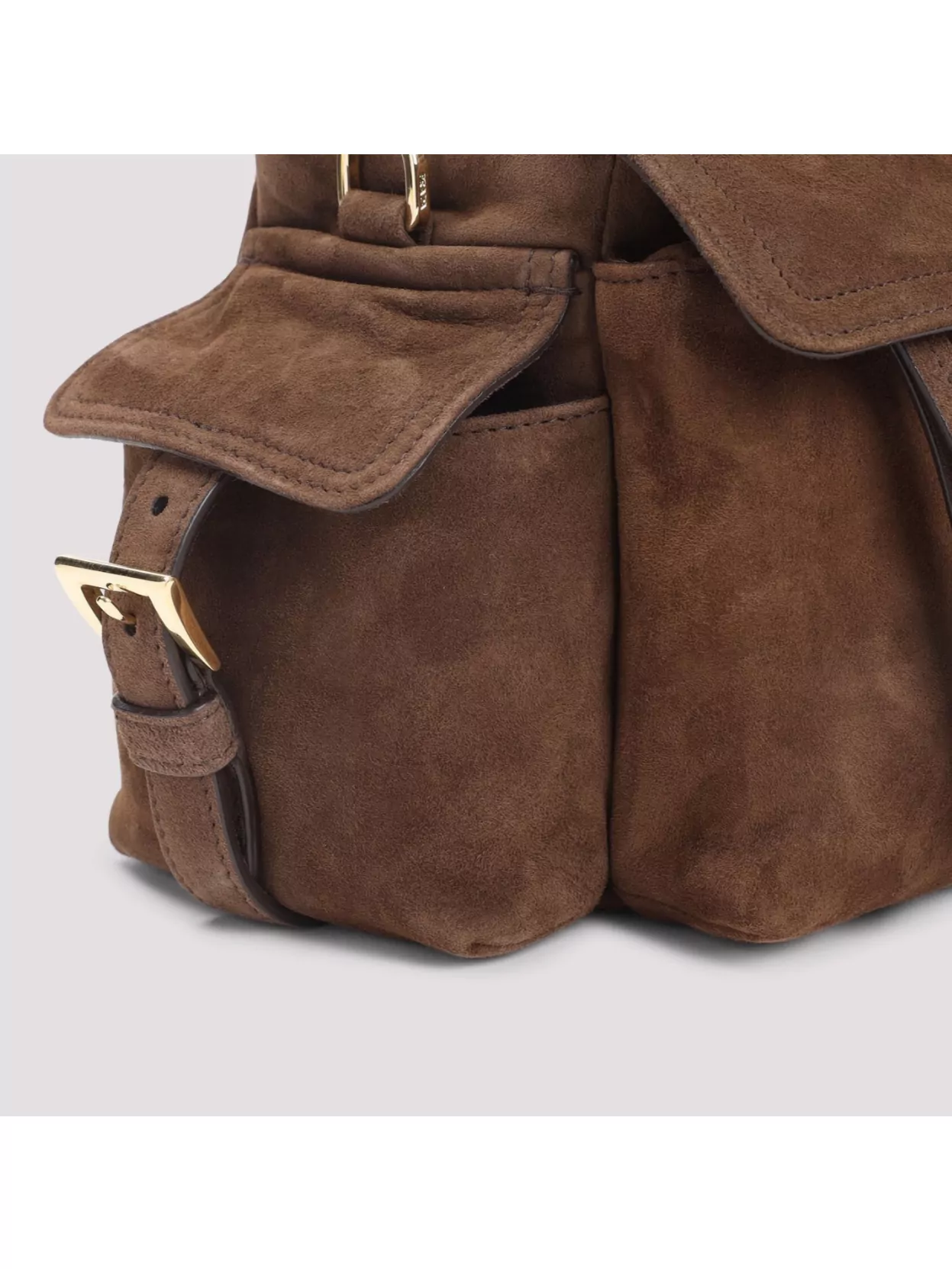 Prada Suede Calf Leather Shoulder Bag