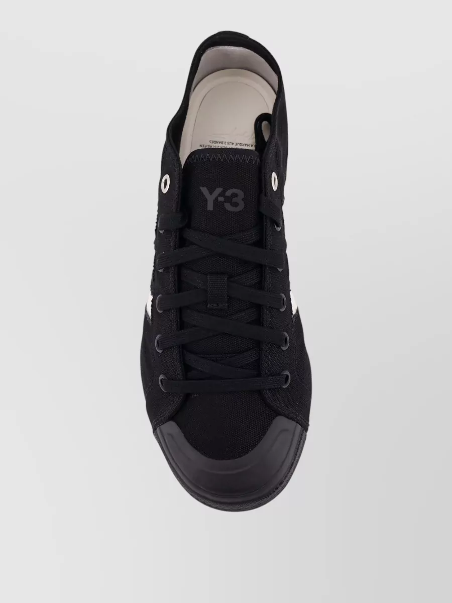 Y-3 Canvas Lace-Up Sneakers