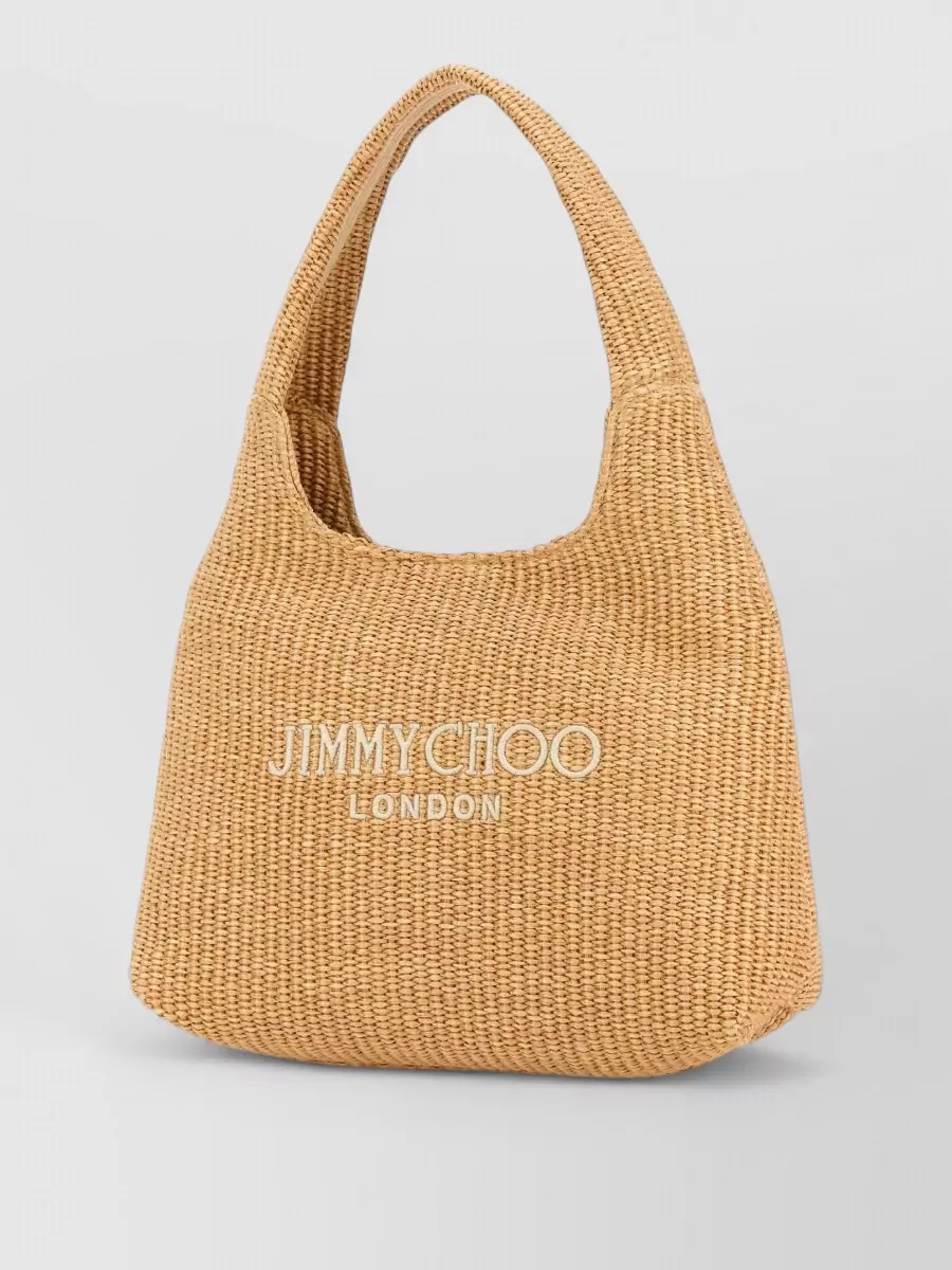 Jimmy Choo Na Raffia Tote Bag