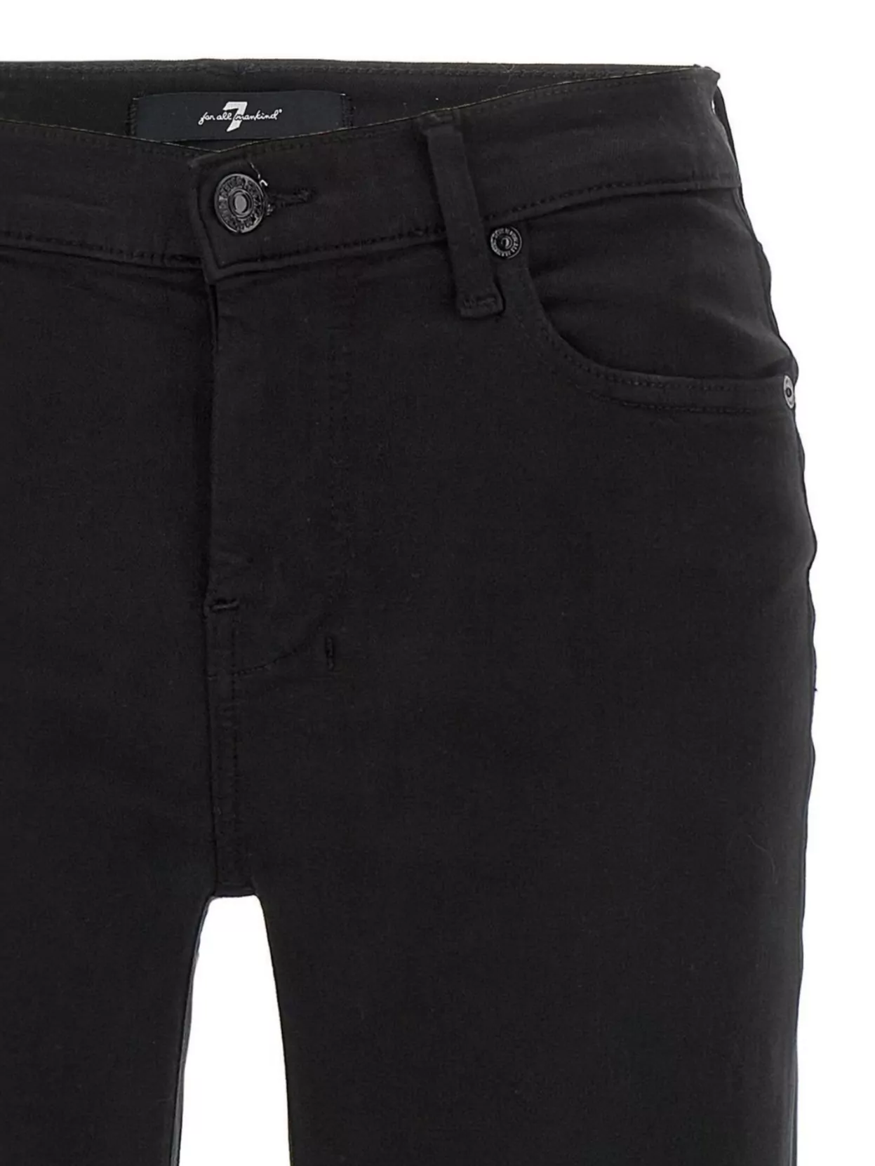 7 For All Mankind Tailorless Dojo Jeans With Front And Back Pockets In Black