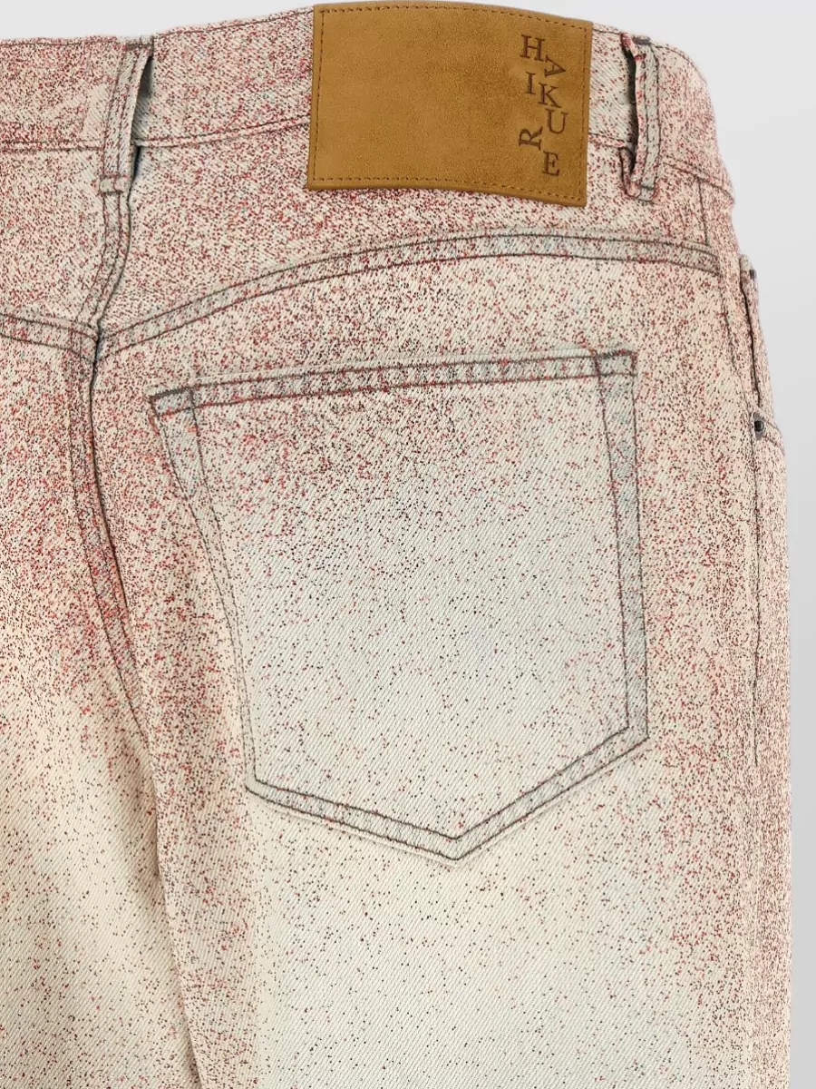 Haikure Bonnie Jeans Straight Leg Contrast Stitching Pockets