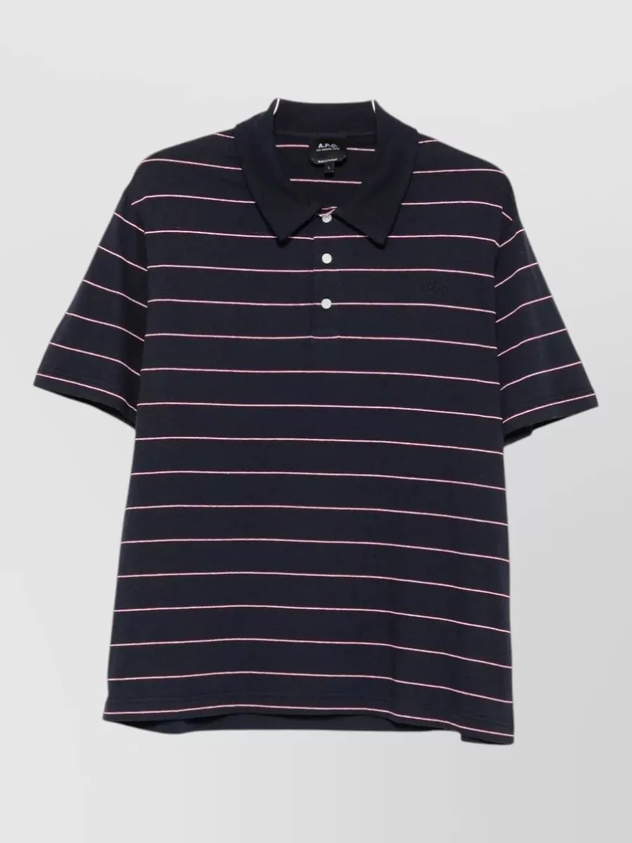 A.P.C. striped polo shirt