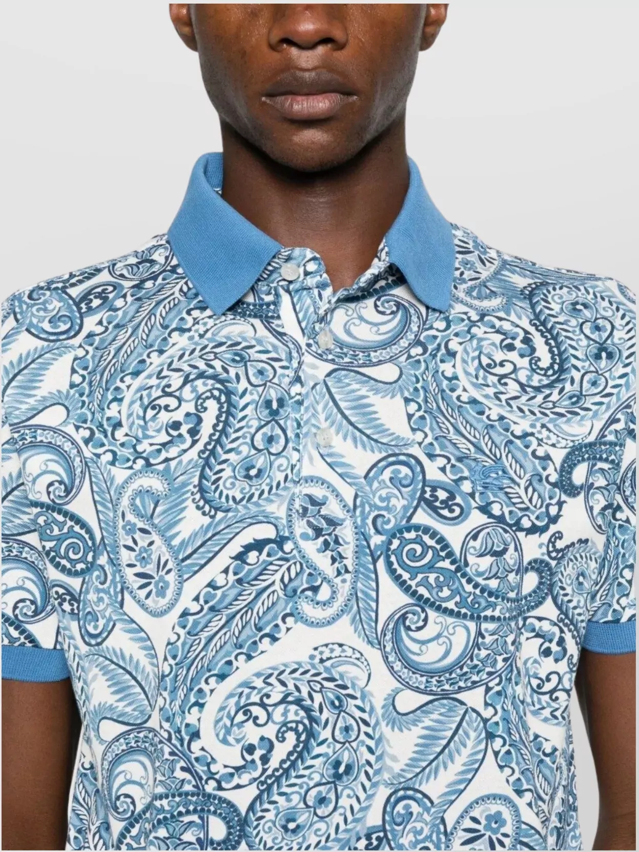 Etro Roma Paisley Pattern Polo Shirt